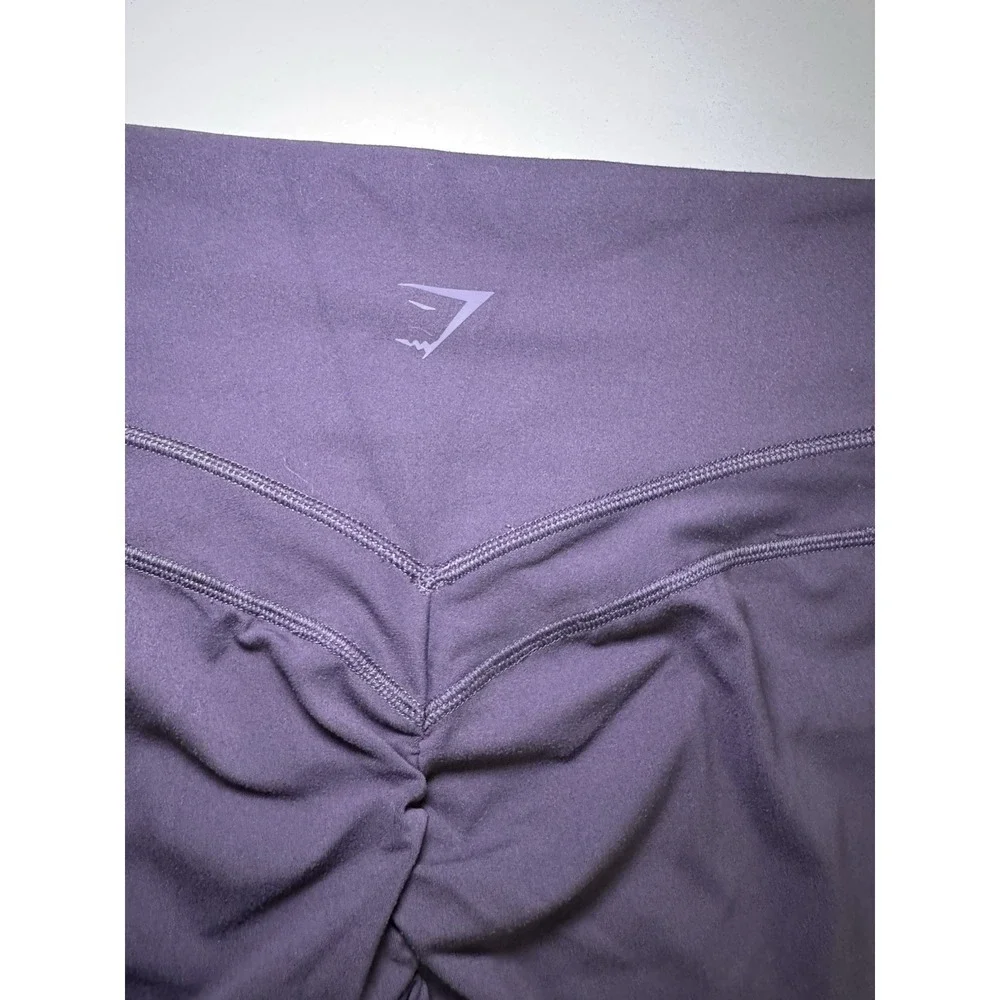 Gymshark Whitney Simmons Shorts Womens Small Gray High Waist Scrunch Workout
